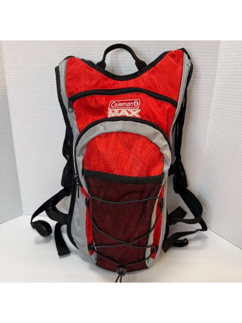Coleman Max Hydration Backpack Red Gray Lightweight Hiking